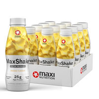 Produktbild von MaxiNutrition MaxShake Protein Milchshake Banane, 12 x 330 ml, laktosefrei und ohne Zusatzstoffe