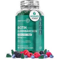 Produktbild von maxmedix Biotin Haar-Vitamine Gummibärchen vegetarisch glutenfrei laktosefrei ohne Gelatine 120 Stück