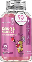 maxmedix Calcium & Vitamin D3 Gummibärchen für Kinder ohne Zusatzstoffe – Bild 1 von 2