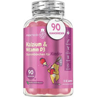 Produktbild von maxmedix Calcium & Vitamin D3 Gummibärchen für Kinder ohne Zusatzstoffe
