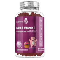 Produktbild von MaxMedix Eisen und Vitamin C Gummis für Kinder und Heranwachsende, 120 Stück, vegan