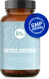 MD Logic Health Osteo Defend Nahrungsergänzungsmittel 90 vegetarische Kapseln glutenfrei – Bild 1 von 2