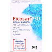 Produktbild von Med Pharma Service GmbH EICOSAN 750 Omega-3 Konzentrat Kapseln 120 Stück