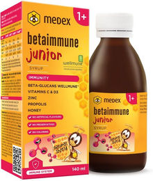 Medex BetaImmune Immun Junior Sirup mit Beta-Glucan ohne Zusatzstoffe für Kinder – Bild 1 von 4