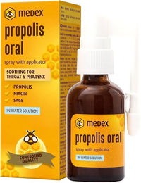 Medex Propolis Oral Mund- und Rachenspray ohne Alkohol und Zusatzstoffe 30 ml – Bild 1 von 2