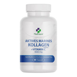 MedFuture Kollagen Kapseln mit marinem Fischkollagen ohne Zusatzstoffe 60 Kapseln – Bild 1 von 2