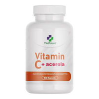 Produktbild von MedFuture Vitamin C mit Acerola und Hagebutte 60 Kapseln natürlich