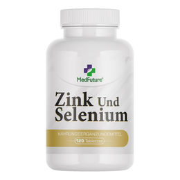 MedFuture Zink Bisglycinat 15 mg und organisches Selen 200 µg Tabletten 120 Stück – Bild 1 von 1