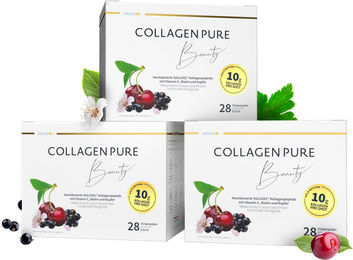 Mediakos Collagen Pure Beauty Kollagen Typ I und III Trinkampullen hochdosiert laktosefrei und glutenfrei – Bild 1 von 1
