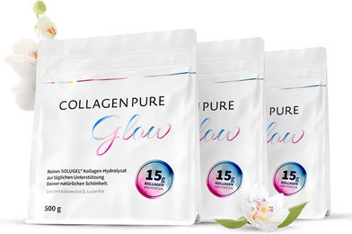 Mediakos COLLAGEN PURE Glow Kollagen Pulver Typ I und III aus Rind ohne Zusatzstoffe und zuckerfrei – Bild 1 von 1