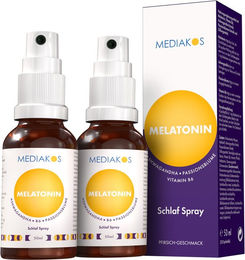 Mediakos Melatonin Ashwagandha Schlaf Spray 2x50 ml – Bild 1 von 7