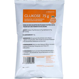 MEDICALFOX Glukose Pulver Orange 75 g – Bild 1 von 1