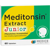 Produktbild von Medice Meditonsin Extract Junior Pflanzliche Erkältungstabletten zuckerfrei für Kinder