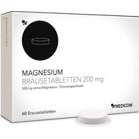Produktbild von MEDICOM Magnesium Carbonat Brausetabletten 200 mg für Kinder und Erwachsene 60 Stück