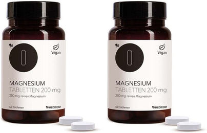 MEDICOM Magnesium Tabletten 200 mg 120 Stück – Bild 1 von 1