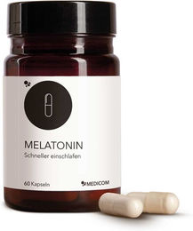 MEDICOM Melatonin Kapseln vegan 1 mg 60 Stück – Bild 1 von 1