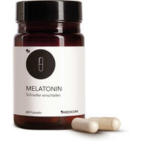 Produktbild von MEDICOM Melatonin Kapseln vegan 1 mg 60 Stück