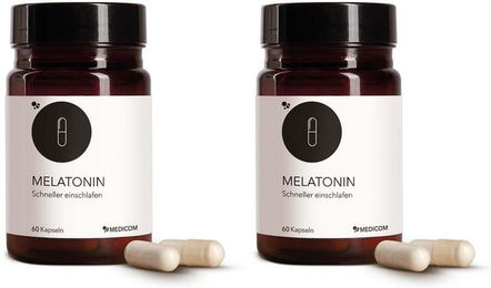 MEDICOM Melatonin Kapseln vegan 60 Stück – Bild 1 von 1