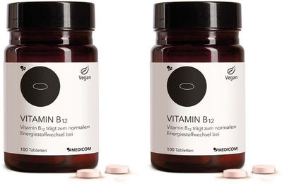 MEDICOM Vitamin B12 Tabletten vegan glutenfrei laktosefrei – Bild 1 von 1