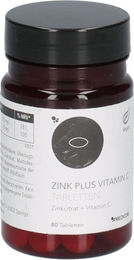 MEDICOM Zink Plus mit Vitamin C Ascorbinsäure Tabletten glutenfrei und laktosefrei – Bild 1 von 2