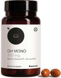 Medicomm QH Mono Ubiquinol 100 mg Kapseln 60 Stück glutenfrei und laktosefrei – Bild 1 von 3