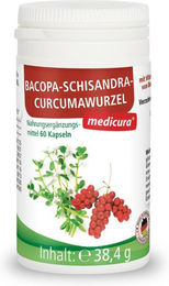 MEDICURA AG Bacopa Schisandra Curcumawurzelpulver Kapseln – Bild 1 von 3