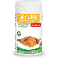 Produktbild von MEDICURA AG Curcuma Kapuzinerkresse Basilikum Vitamine Kapseln vegan