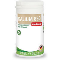 Produktbild von MEDICURA AG Kalium 850 Kapseln vegan 60 Stück