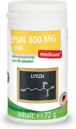 MEDICURA AG Lysin 800 mg mit Zink Tabletten 60 Stück – Bild 1 von 2
