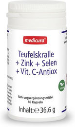 MEDICURA AG Teufelskralle mit Zink, Selen und Vitamin C, vegane Kapseln – Bild 1 von 3