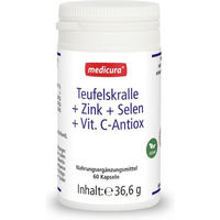 Produktbild von MEDICURA AG Teufelskralle mit Zink, Selen und Vitamin C, vegane Kapseln