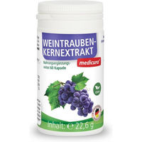Produktbild von MEDICURA AG Weintraubenkernextrakt Kapseln vegan 60 Stück