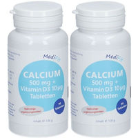 Produktbild von MediFit Calcium 500 mg und Vitamin D 10 µg Tabletten