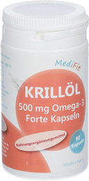 MediFit Krillöl 500 mg Omega-3 Forte Kapseln – Bild 1 von 1