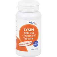 Produktbild von MediFit L-Lysin 1.000 mg mit Vitamin C Tabletten 60 Stück