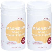 Produktbild von MediFit Magnesium 60 mg mit Vitamin C Kapseln 180 Stück