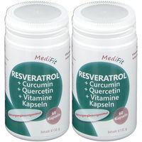 Produktbild von MediFit Resveratrol Curcumin Quercetin und Vitamine Kapseln 60 Stück