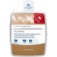 Produktbild von medivere Labordiagnostik Gesundheitscheck Darm Stuhltest zur Analyse von Darmflora, Entzündungsmarkern und Verdauungsrückständen