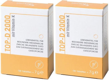 MediVital TOP-D 2000 Vitamin D3 Tabletten für Senioren, Schwangere und Stillende – Bild 1 von 1