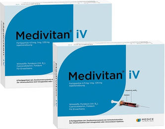 Medivitan iV 8 B-Komplex Ampullen vegan für Senioren und Sportler – Bild 1 von 1