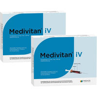 Produktbild von Medivitan iV 8 B-Komplex Ampullen vegan für Senioren und Sportler