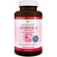 Produktbild von Medverita Acerola 500 mg Kapseln 120 Stück ohne Zusatzstoffe