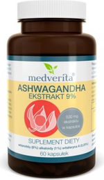 Medverita Ashwagandha Extrakt 9 % Kapseln 60 Stück – Bild 1 von 1