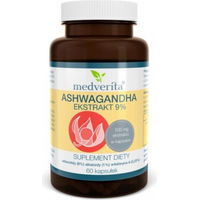 Produktbild von Medverita Ashwagandha Extrakt 9 % Kapseln 60 Stück