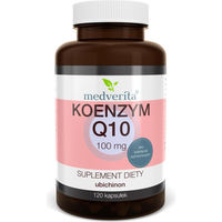 Produktbild von Medverita Coenzym Q10 Ubiquinon 100 mg Kapseln 120 Stück ohne Zusatzstoffe