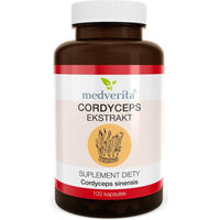 Produktbild von Medverita Cordyceps 500 mg Chinesisches Hornkraut Kapseln ohne Zusatzstoffe 100 Stück