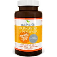 Produktbild von Medverita Curcumin mit Piperin Kapseln ohne Zusatzstoffe 60 Stück