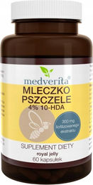 Medverita Gelée Royale 4 % 10-HDA mit Inulin 60 Kapseln ohne Zusatzstoffe – Bild 1 von 1