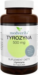 Medverita L-Tyrosin 500 mg Kapseln 50 Stück ohne Zusatzstoffe – Bild 1 von 1