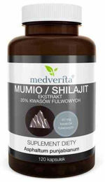 Medverita Mumio Shilajit Extrakt mit 20% Fulvosäuren 120 Kapseln – Bild 1 von 3